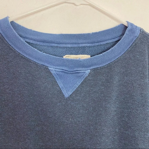 Current Elliott Stadium Sweatshirt Retro Terry Pullover Womens XS Contrast Blue - Picture 4 of 13